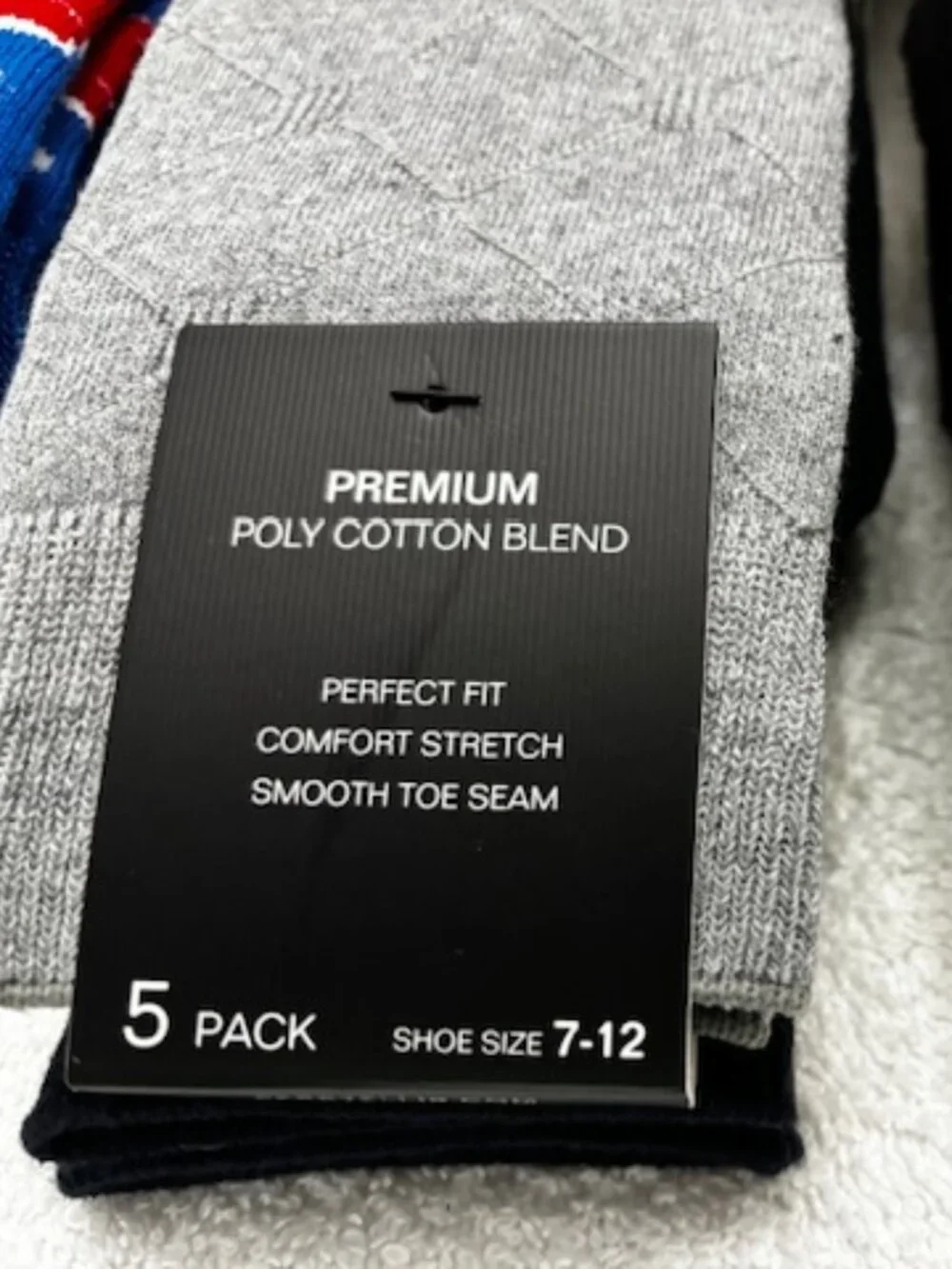 13 pairs of socks - 10 from Perry Ellis Portfolio and 3 novelty print crews NWY